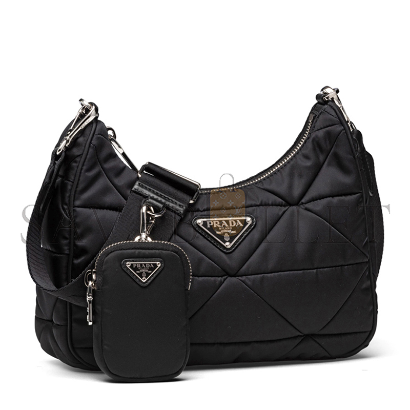 Pra*a padded re-nylon shoulder bag 1bc151 (24*17*7cm)